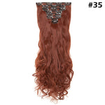 24inch Clip in Synthetic Curly Hair Extensions 8-piece