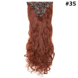 24inch Clip in Synthetic Curly Hair Extensions 8-piece