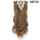 Lucy 24inch Clip in Synthetic Curly Hair Extensions 8-piece
