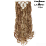 Lucy 24inch Clip in Synthetic Curly Hair Extensions 8-piece