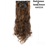 24inch Clip in Synthetic Curly Hair Extensions 8-piece
