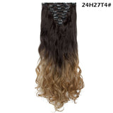 Lucy 24inch Clip in Synthetic Curly Hair Extensions 8-piece