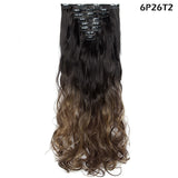 24inch Clip in Synthetic Curly Hair Extensions 8-piece