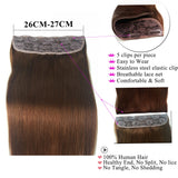 Hazel 100% Human Hair One Piece Clip in Hair Extensions