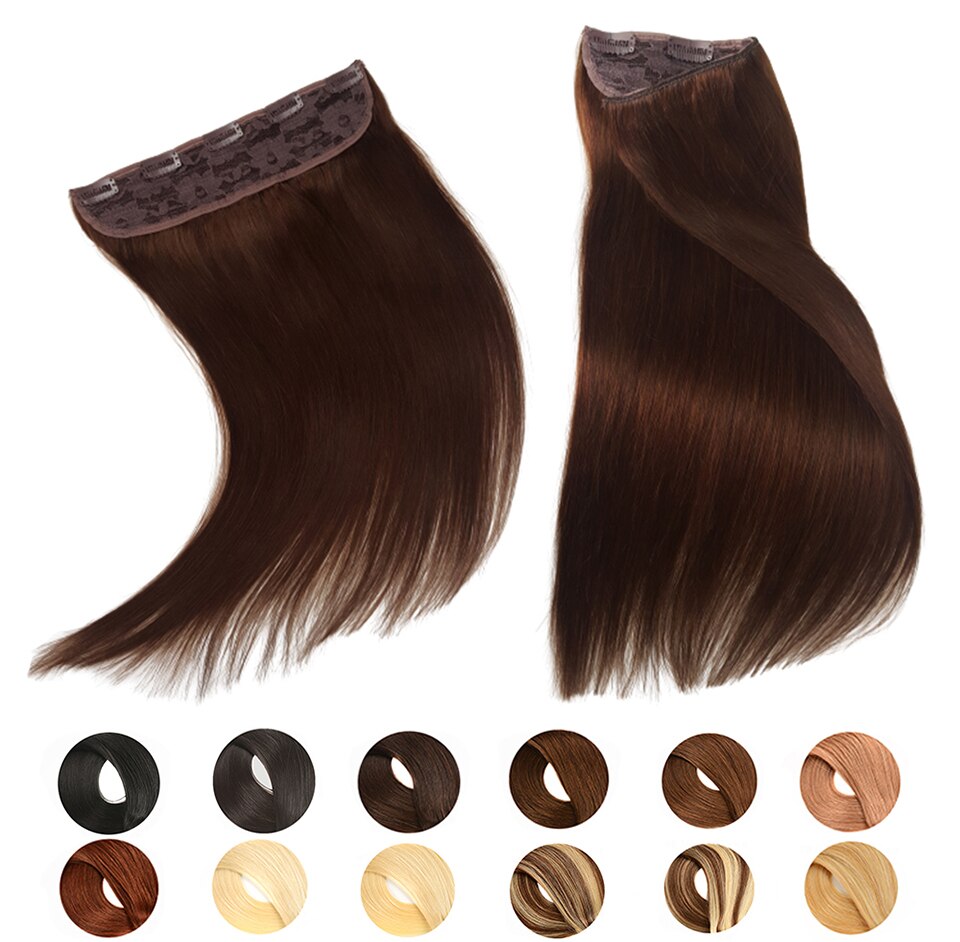 100% Human One Piece Hair Clip in Hair Extensions