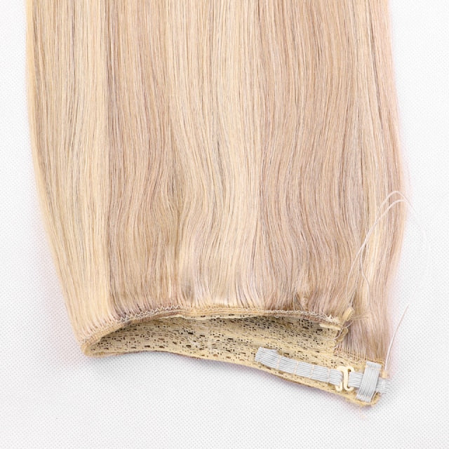 100% Human Hair One Piece Invisible Wire Hair Extensions