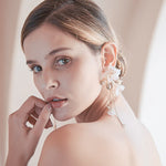Gold Freshwater Pearl Hair Comb & Earrings