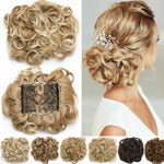 Large Synthetic Clip In Curly Hair Bun for Chignons & Updos