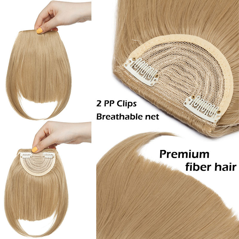 Best Clip In Fringe Blunt Bangs UK - Hair Accessories