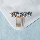 Gold Opal Crystal Bridal Hair Comb - Bridal Accessories for Hair