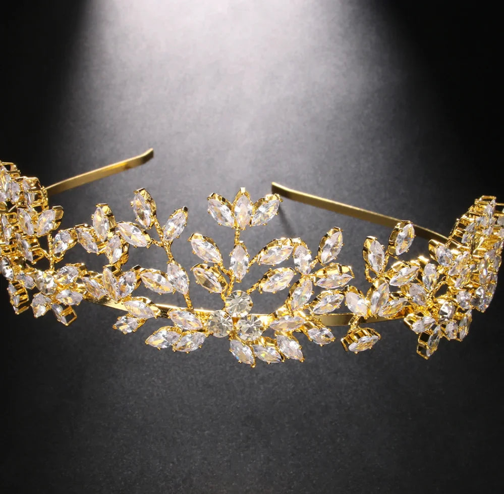 Myra Wedding Crown Crystal Tiara