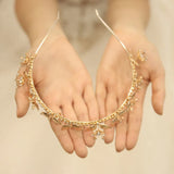 Aurora Gold Floral Bohemian Bridal Headband