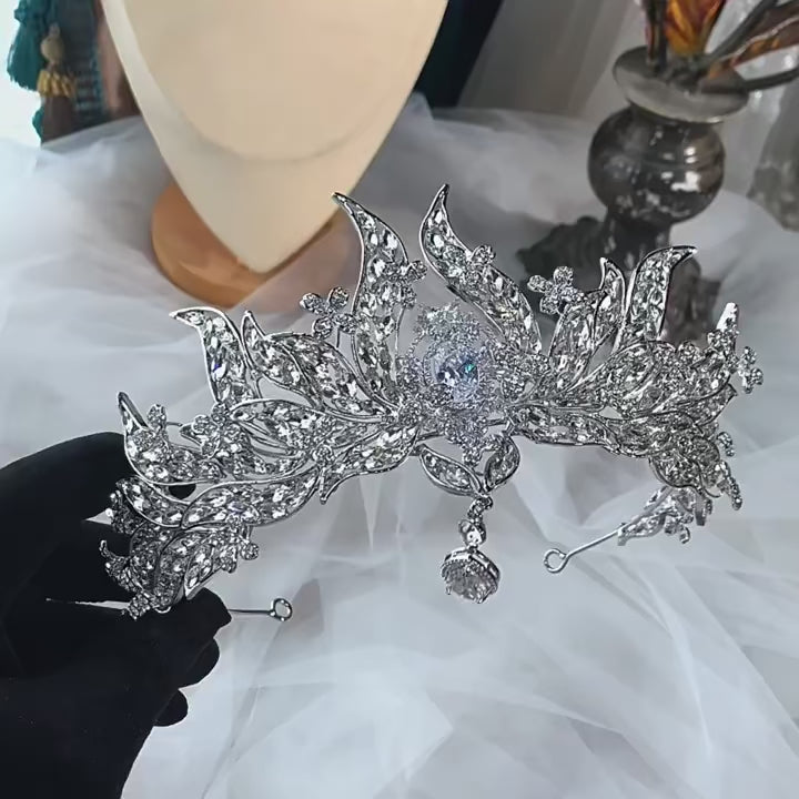 Crystal wedding Bridal Tiara for brides turkish iranian persian middle eastern european