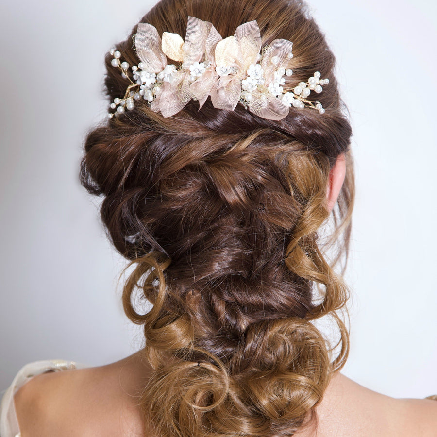 Pearl & Crystal Studded Hair Vine | Bridal Accessories for Hair