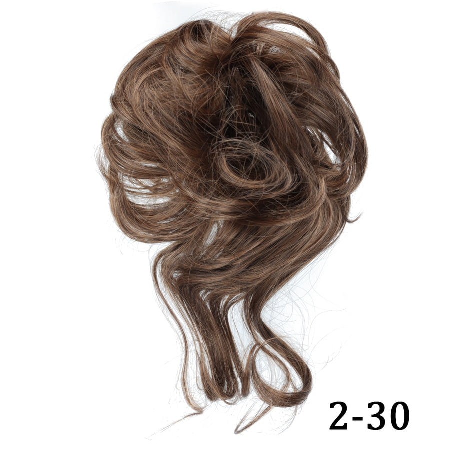 Holly Hairpiece Extensions for Messy Curly Bun & Updo