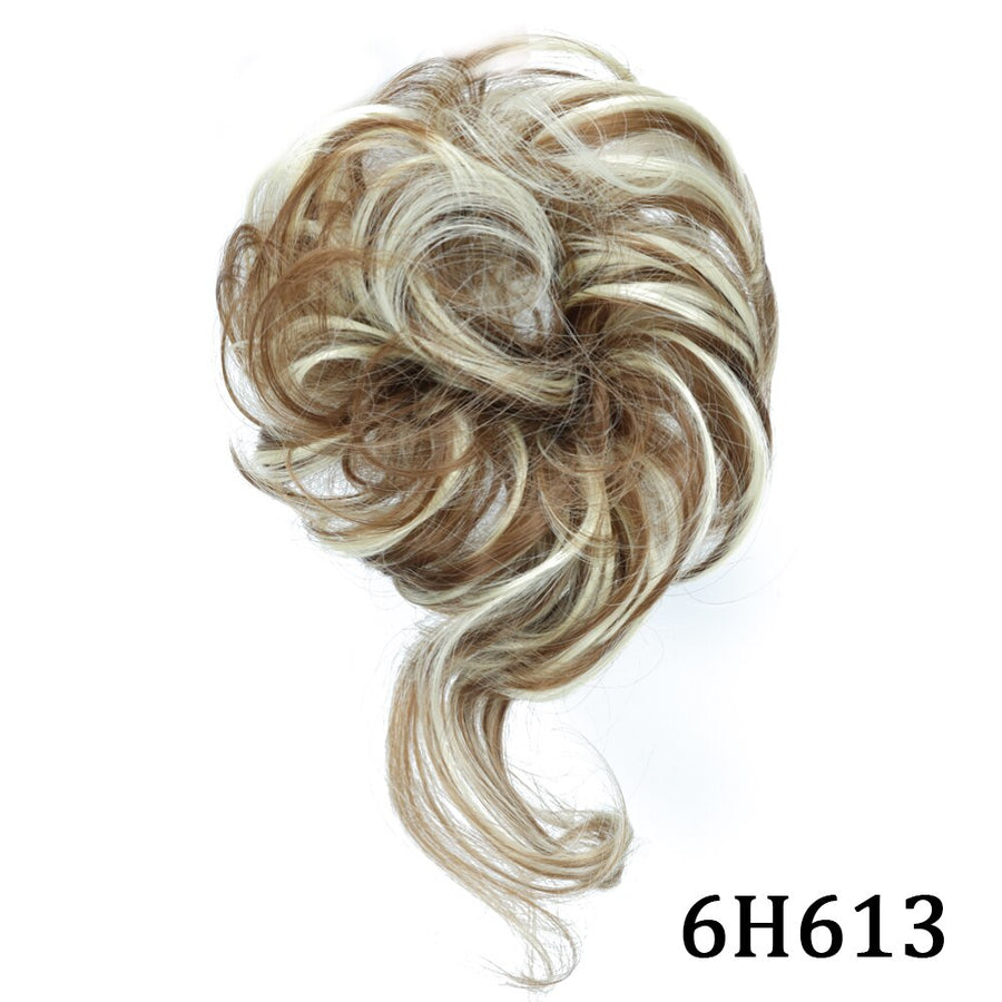 Holly Hairpiece Extensions for Messy Curly Bun & Updo