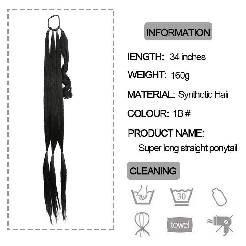 Super Long Ponytail Plait Hair Extensions