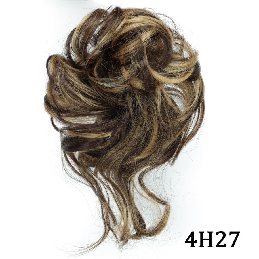 Holly Hairpiece Extensions for Messy Curly Bun & Updo