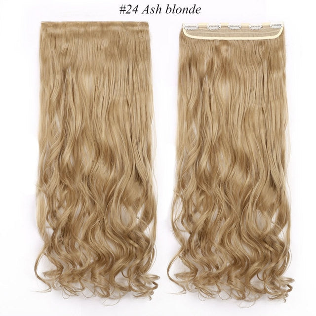 One Piece Curly Clip in Synthetic Hair Extensions
