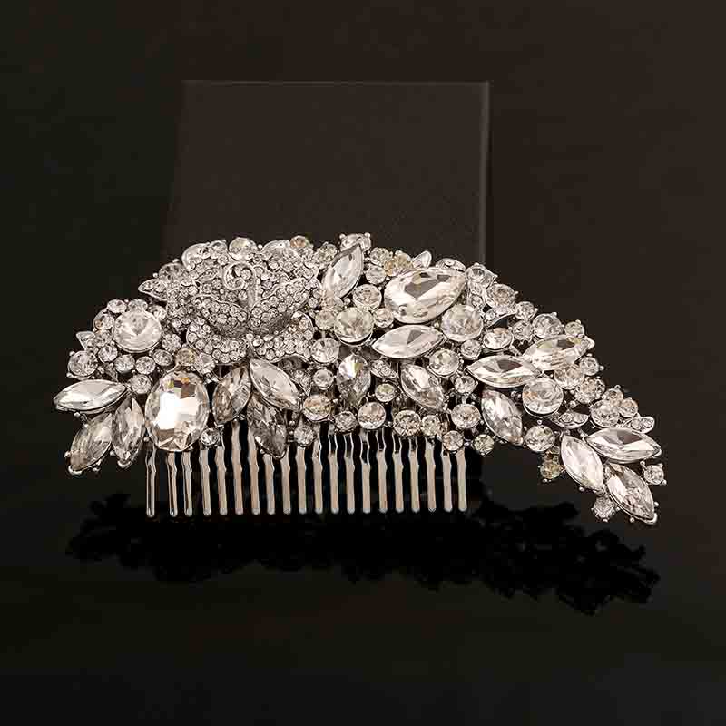 Wedding Crystal Hair Comb - Bridal Combs for Hair