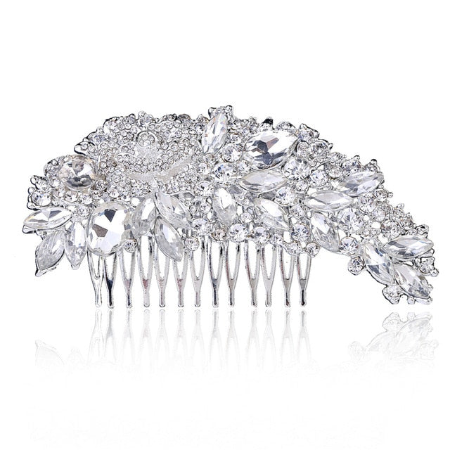 Wedding Crystal Hair Comb - Bridal Combs for Hair