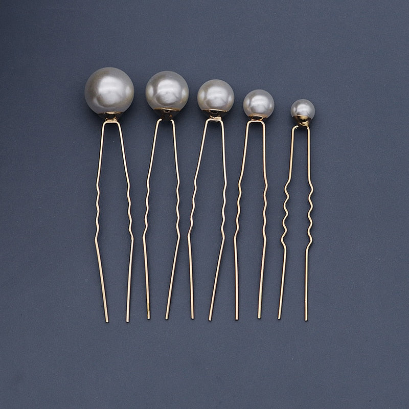 Pearl Wedding Hair Pins (Set of 18) - Bridal Hair Accessories