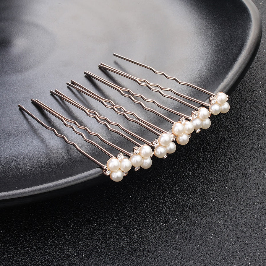 Pearl & Crystal Bridal Hair Pins | Hair Accessories for Wedding Guests