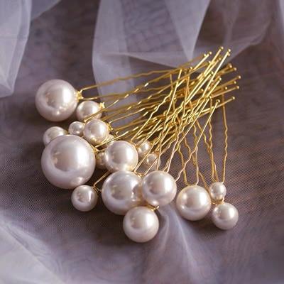 Pearl Wedding Hair Pins (Set of 18) - Bridal Hair Accessories