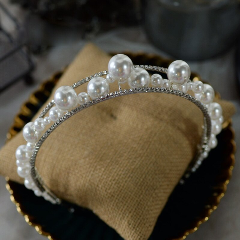 Pearl Bridal Tiara Wedding Hair Accessory