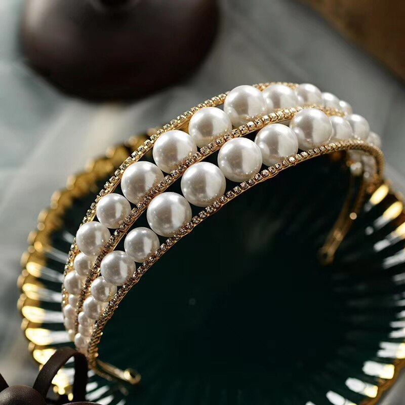 Pearl & Crystal Headband - Bridal Accessories for Hair