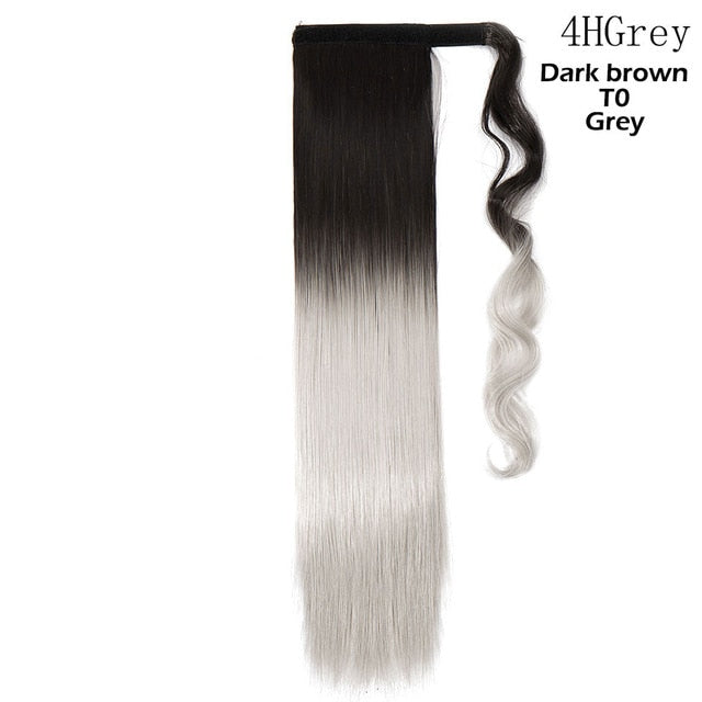 Sadie Synthetic Clip In Wrap Around Ponytail Hair Extension