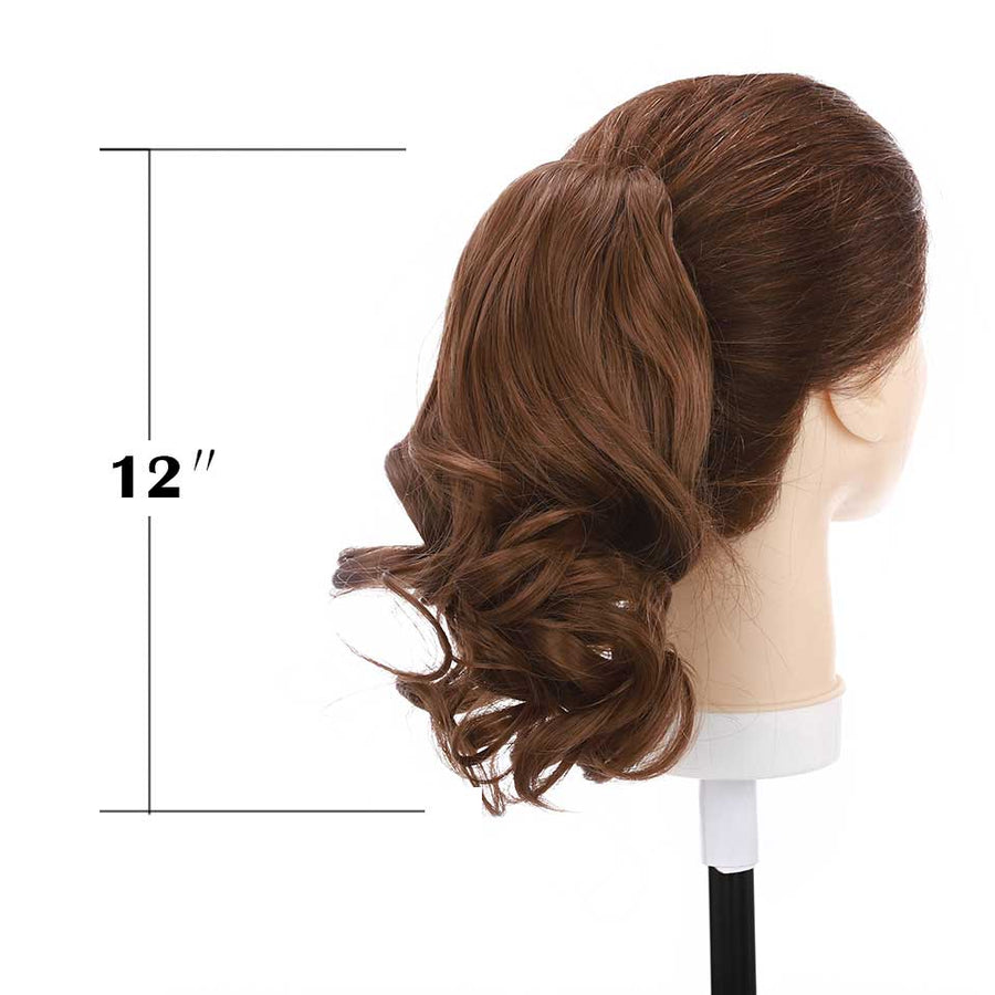 Synthetic Short Wavy Ponytail Hair Extensions