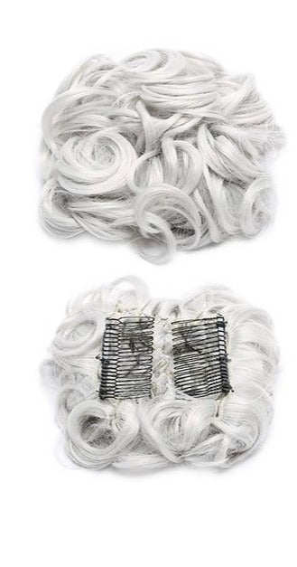 Large Synthetic Clip In Curly Hair Bun for Chignons & Updos