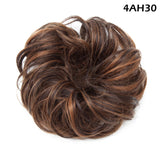 Synthetic Wrap on Curly Hair Bun for Chignons & Updos 