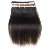 100% Human One Piece Hair Clip in Hair Extensions