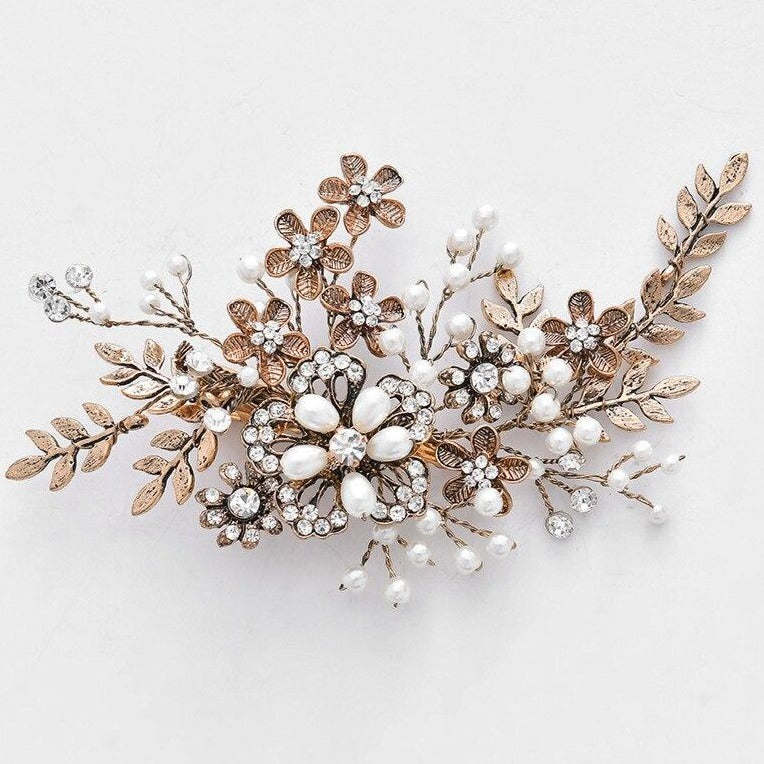 Bridal Vintage Gold Headpiece Hair pieces for Wedding
