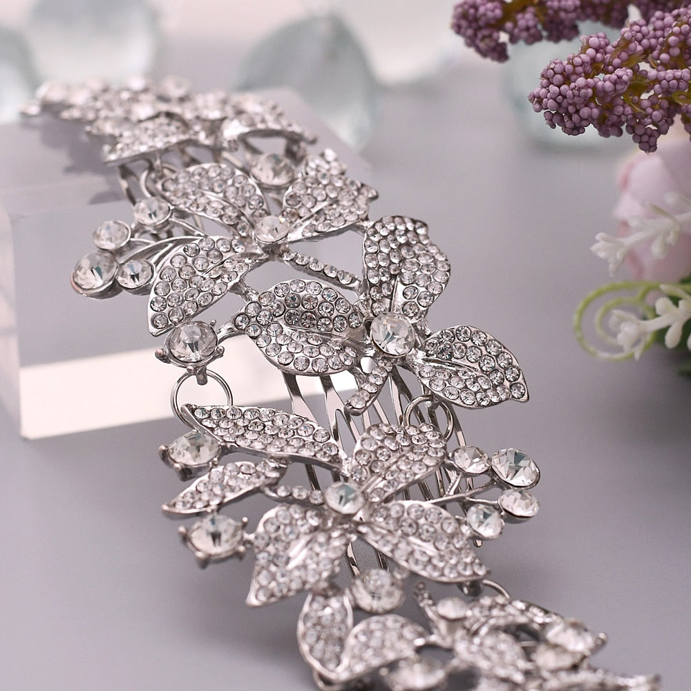crystal hair pieces for wedding