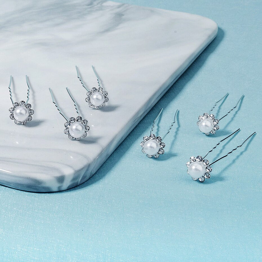 Bridal Pearl & Crystal Hair pins | Hair Accessories for Wedding Guests