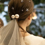 Stars, Pearls, Crystals Statement Bridal Hairpins