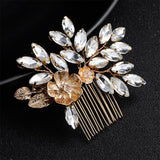 Gold Crystal Comb Wedding Hair Accessories | Hair pieces for Weddings